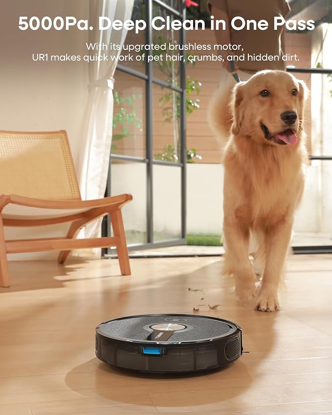 Robot Vacuum and Mop Combo,5000Pa Robotic Vacuum Cleaner,180mins Runtime Vacuum Robot with App/Remote/Alexa Control, Ideal