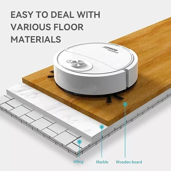 Robot Vacuum and Mop Combo, Automatic Intelligent Cleaning Robot, Ultra-Thin and Silent, Intelligent Navigation,Obstacle