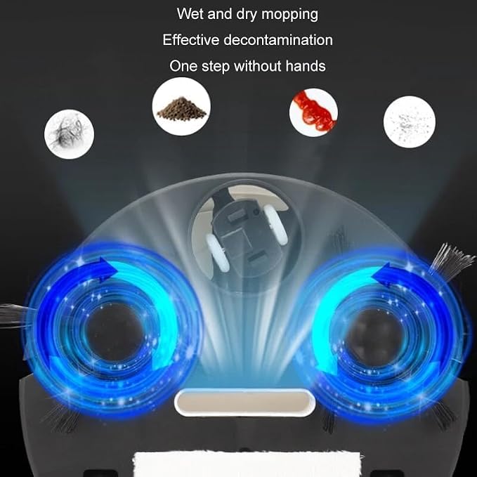 Robot Vacuum and Mop Combo, Automatic Intelligent Cleaning Robot, Ultra-Thin and Silent, Intelligent Navigation,Obstacle