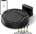 Robot Vacuum Cleaner, 120 Mins Runtime, Compact Design, Low Noise, Powerful Suction, Wi-Fi/App/Voice Control, Self-Charging