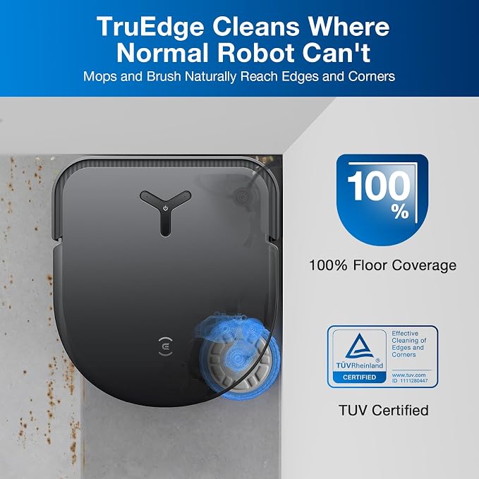 Robot Vacuum Cleaner DEEBOT X5 PRO Omni with All-in-one Station, 12.800Pa, ZeroTangle, TruEdge Adaptive Edge Mopping, 150°F