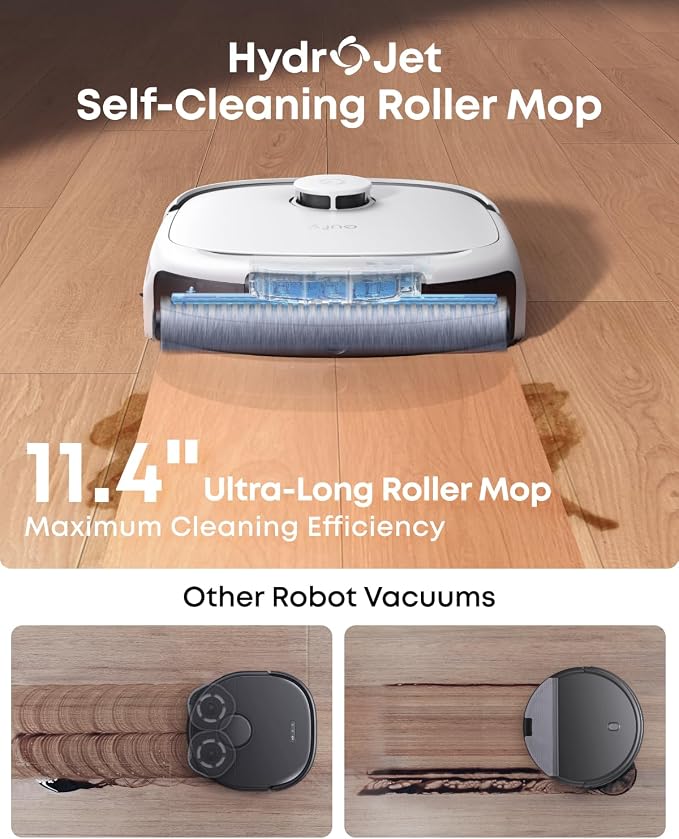 Robot Vacuum E25, HydroJet System with Roller Mop, 20,000 Pa Turbo Suction, All-in-One Robot Vacuum and Mop Combo