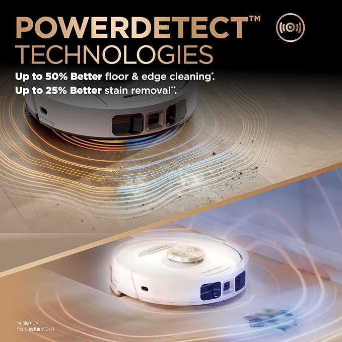 Robot Vacuum & Mop Combo, PowerDetect NeverTouch Pro, Pad Wash & Dry, 60-Day Debris Capacity, 5PowerDetect