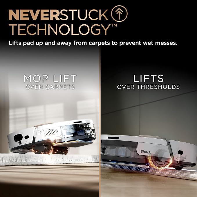Robot Vacuum & Mop Combo, PowerDetect NeverTouch Pro, Pad Wash & Dry, 60-Day Debris Capacity, 5PowerDetect