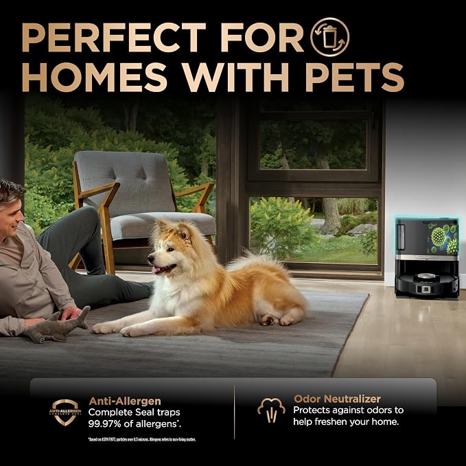 Robot Vacuum & Mop Combo, PowerDetect NeverTouch Pro, Self-Emptying, Self-Refill with Self-Clean Pad Wash & Dry, alternate