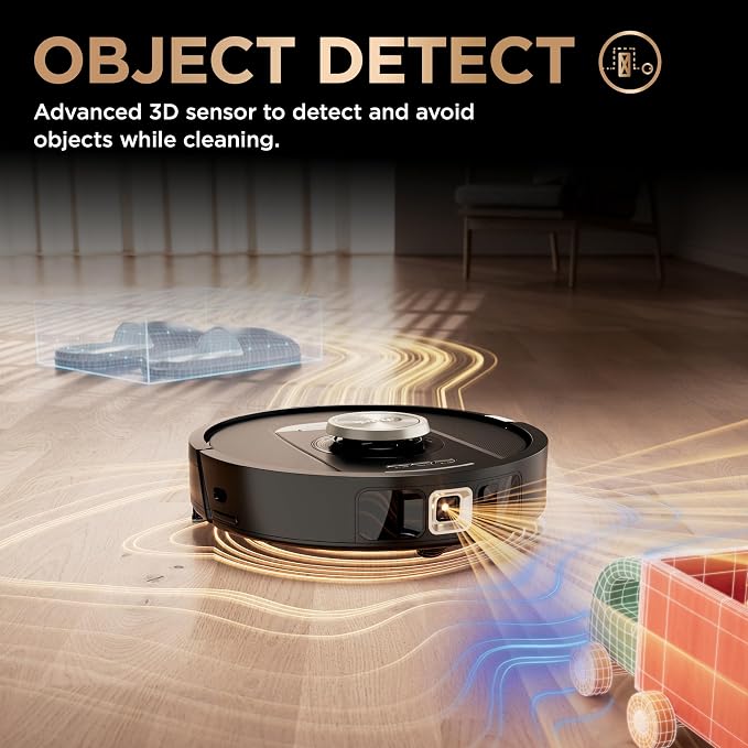 Robot Vacuum & Mop Combo, PowerDetect NeverTouch Pro, Self-Emptying, Self-Refill with Self-Clean Pad Wash & Dry, alternate