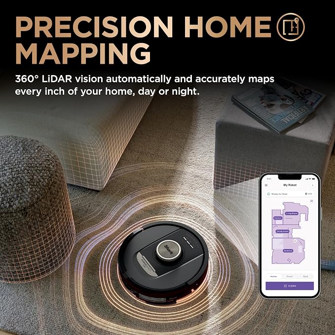 Robot Vacuum & Mop Combo, PowerDetect NeverTouch Pro, Self-Emptying, Self-Refill with Self-Clean Pad Wash & Dry, alternate