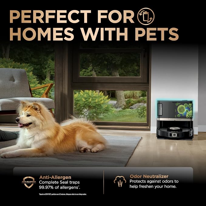 Robot Vacuum & Mop Combo, PowerDetect NeverTouch Pro, Self-Emptying, Self-Refill with Self-Clean Pad Wash & Dry, alternate
