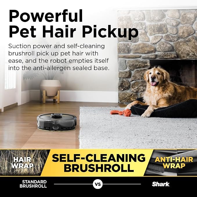 Robot Vacuum & Mop Combo, Powerful Suction, Matrix Plus, 60-Day Debris Capacity, HEPA Bagless Self Empty Base, Sonic Mopping