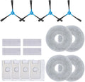 Robot Vacuum Replacement Kit, Replacement Accessories Kit for Robotic Vacuum Cleaner with 4 Side Brushes, 4 HEPA Filters, 4