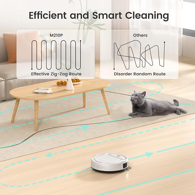 Robot Vacuums, 2200Pa Strong Suction, 120 Min Runtime, alternate product view 4
