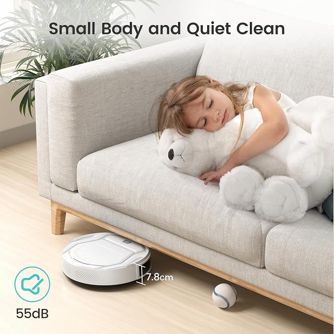 Robot Vacuums, 2200Pa Strong Suction, 120 Min Runtime, alternate product view 9