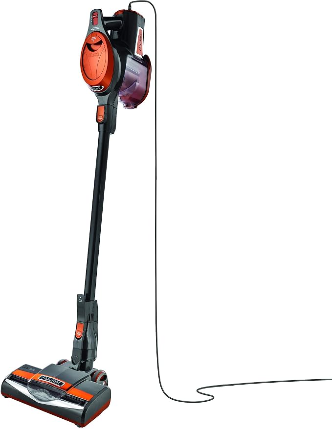 Rocket Ultra-Light Corded Bagless Vacuum for Carpet and Hard Floor Cleaning with Swivel Steering (HV301), Gray/Orange