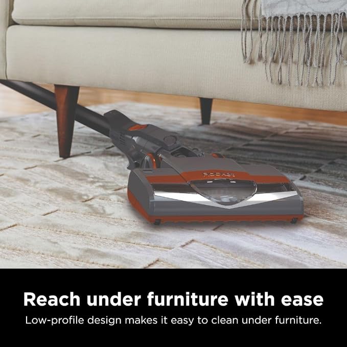 Rocket Ultra-Light Corded Bagless Vacuum for Carpet and Hard Floor Cleaning with Swivel Steering (HV301), Gray/Orange
