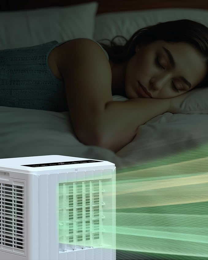 Room Portable Air Conditioner, 8,000 BTU Window Air Conditioner Up to 350 Sq.Ft, 4 Modes Portable AC with Cooling, Fan