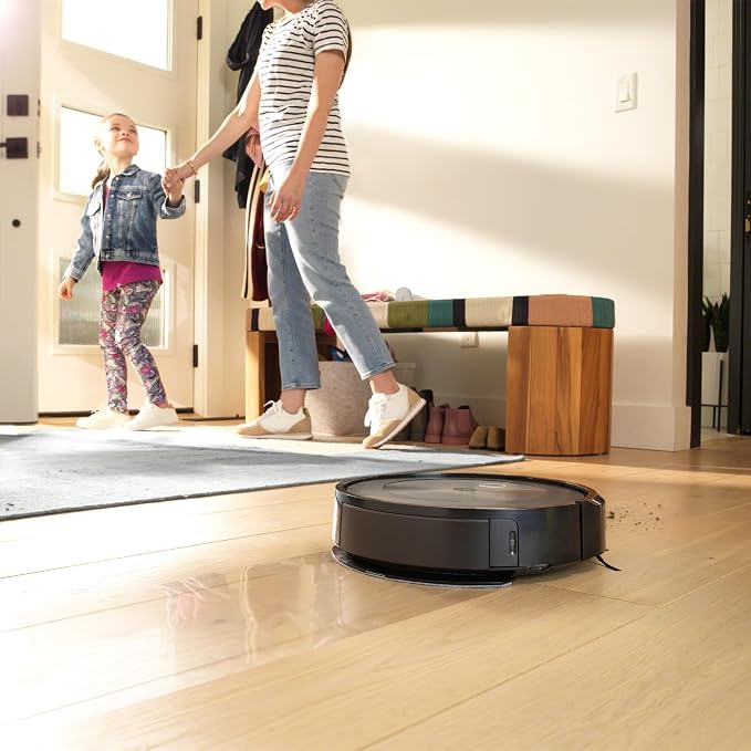 Roomba Combo j5+ Self-Emptying Robot Vacuum & Mop – Identifies and Avoids Obstacles Like Pet Waste & Cords, Empties Itself