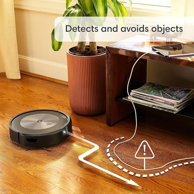 Roomba Combo j5+ Self-Emptying Robot Vacuum & Mop – Identifies and Avoids Obstacles Like Pet Waste & Cords, Empties Itself