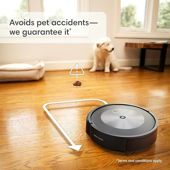 Roomba Combo j5+ Self-Emptying Robot Vacuum & Mop – Identifies and Avoids Obstacles Like Pet Waste & Cords, Empties Itself