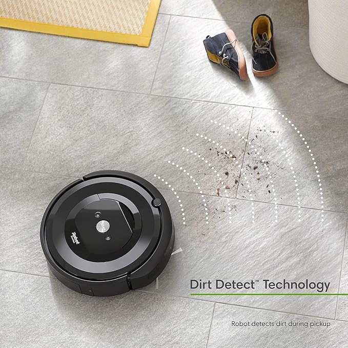 Roomba E5 (5150) Robot Vacuum - Wi-Fi Connected, Compatible with Alexa, Ideal for Pet Hair, Carpets, Hard, Self-Charging