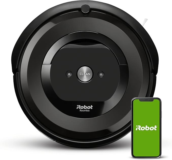 Roomba E5 (5150) Robot Vacuum - Wi-Fi Connected, Works with Alexa, Ideal for Pet Hair, Carpets, Hard, Self-Charging Robotic