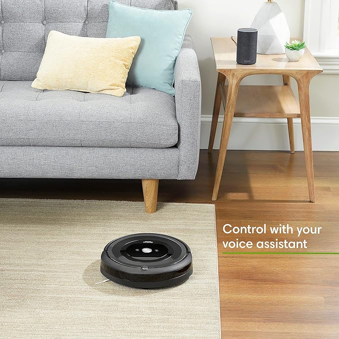 Roomba E5 (5150) Robot Vacuum - Wi-Fi Connected, Works with Alexa, Ideal for Pet Hair, Carpets, Hard, Self-Charging Robotic