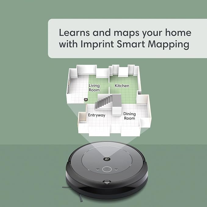 Roomba i3+ EVO (3554) Robot Vacuum - Self-Empty for Up to 60 Days, Clean by Room with Smart Mapping, Compatible with Alexa