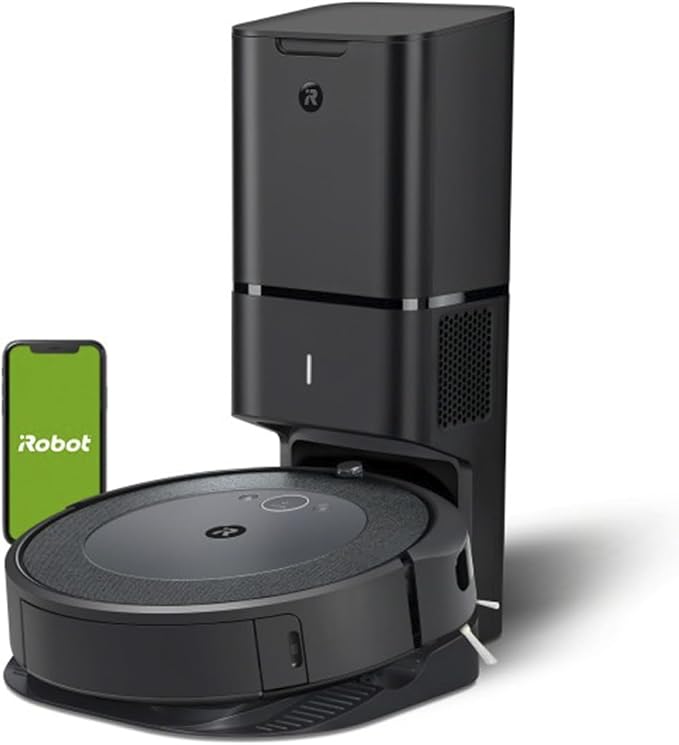 Roomba i4+ EVO Self Emptying Robot Vacuum - Empties Itself for up to 60 Days, Clean by Room with Smart Mapping, Compatible