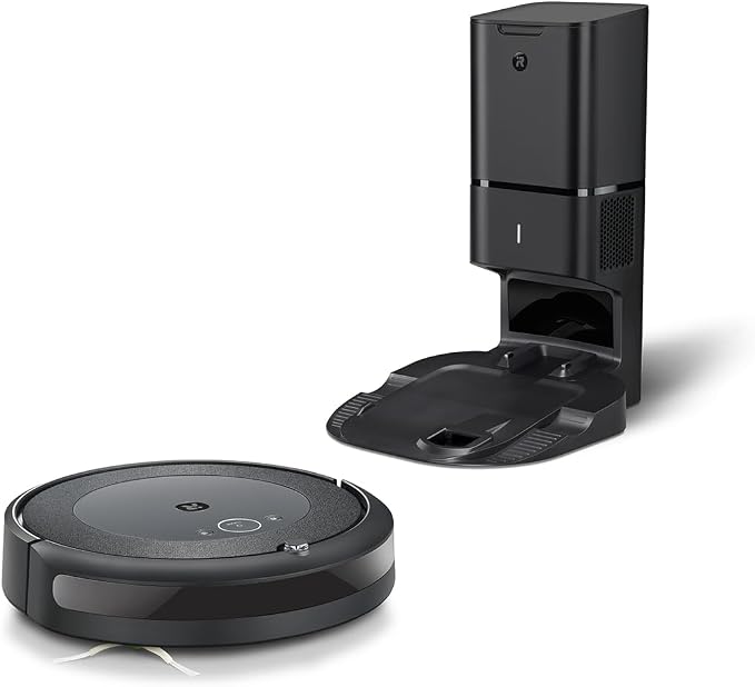 Roomba i4+ EVO Self Emptying Robot Vacuum - Empties Itself for up to 60 Days, Clean by Room with Smart Mapping, Compatible