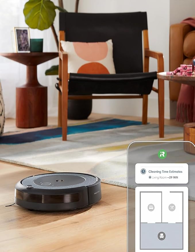Roomba i4+ EVO Self Emptying Robot Vacuum - Empties Itself for up to 60 Days, Clean by Room with Smart Mapping, Compatible