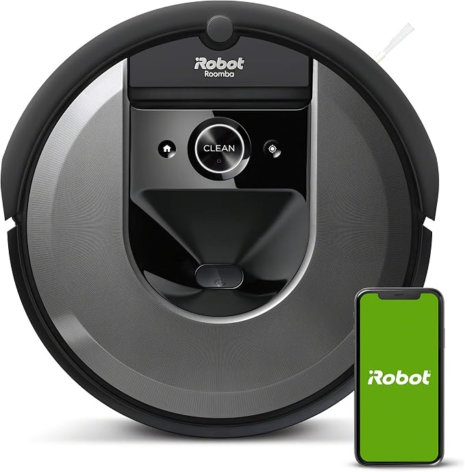 Roomba i7 (7150) Robot Vacuum- Wi-Fi Connected, Smart Mapping, Works with Alexa, Ideal for Pet Hair, Works with Clean Base
