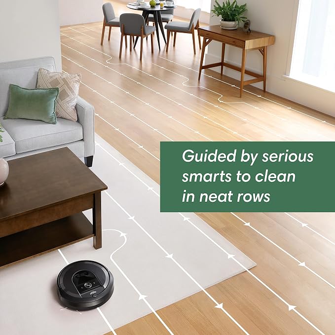 Roomba i7 (7150) Robot Vacuum- Wi-Fi Connected, Smart Mapping, Works with Alexa, Ideal for Pet Hair, Works with Clean Base