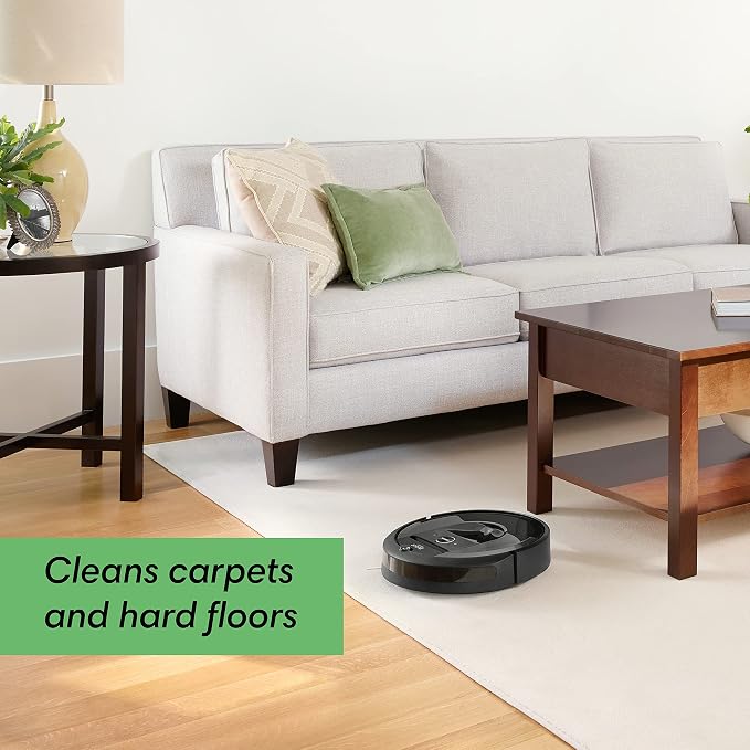 Roomba i7 (7150) Robot Vacuum- Wi-Fi Connected, Smart Mapping, Works with Alexa, Ideal for Pet Hair, Works with Clean Base