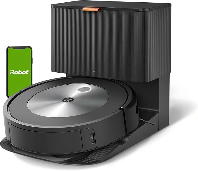 Roomba j7+ (7550) Self-Emptying Robot Vacuum – Uses PrecisionVision Navigation to Identify & Avoid Objects Like Socks, Shoes