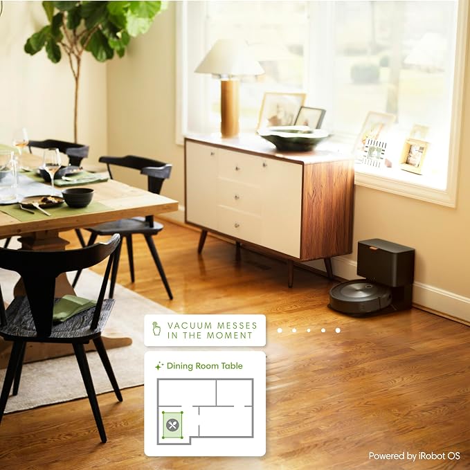 Roomba j7+ (7550) Self-Emptying Robot Vacuum – Uses PrecisionVision Navigation to Identify & Avoid Objects Like Socks, Shoes