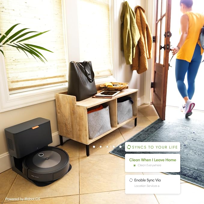 Roomba j7+ (7550) Self-Emptying Robot Vacuum – Uses PrecisionVision Navigation to Identify & Avoid Objects Like Socks, Shoes
