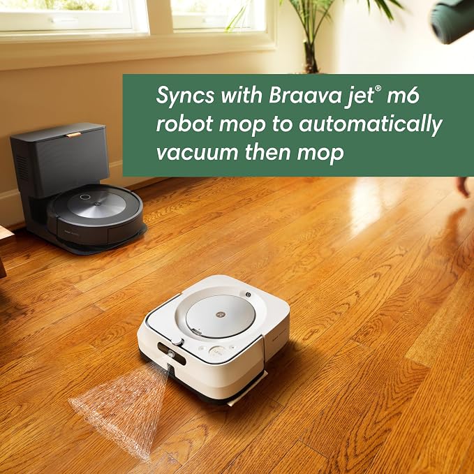 Roomba j7+ (7550) Self-Emptying Robot Vacuum – Uses PrecisionVision Navigation to Identify & Avoid Objects Like Socks, Shoes