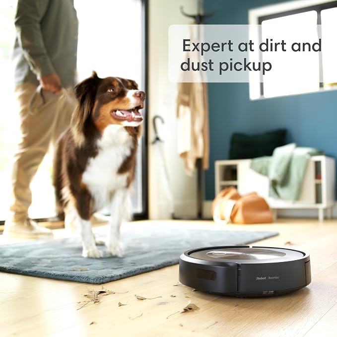 Roomba j9+ Self-Emptying Robot Vacuum – Powerful Suction, Identifies and Avoids Obstacles Like Waste, Self-Empties for 60