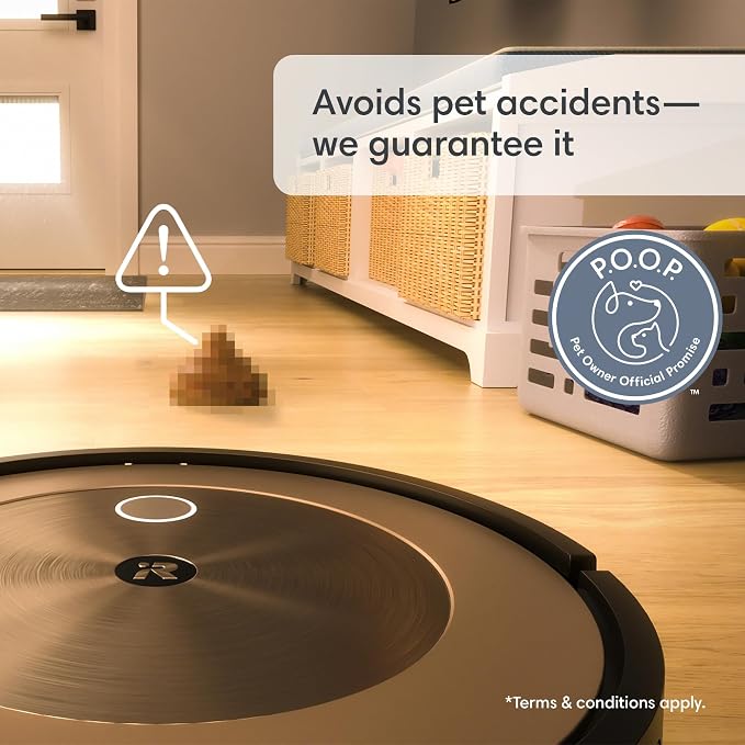 Roomba j9+ Self-Emptying Robot Vacuum – Powerful Suction, Identifies and Avoids Obstacles Like Waste, Self-Empties for 60
