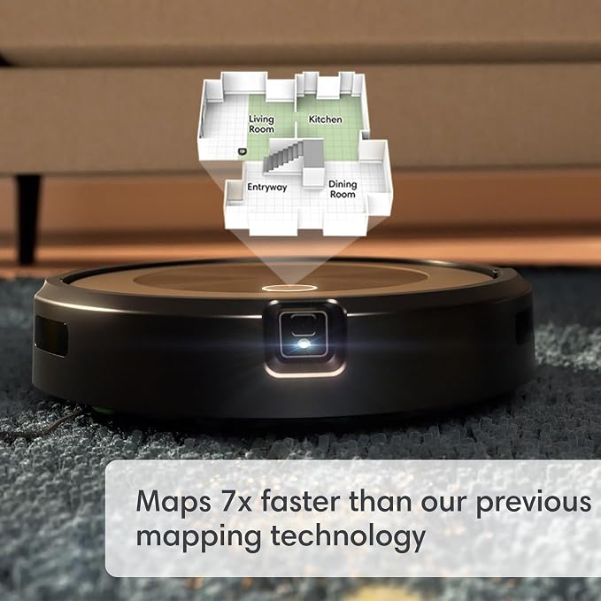 Roomba j9+ Self-Emptying Robot Vacuum – Powerful Suction, Identifies and Avoids Obstacles Like Waste, Self-Empties for 60