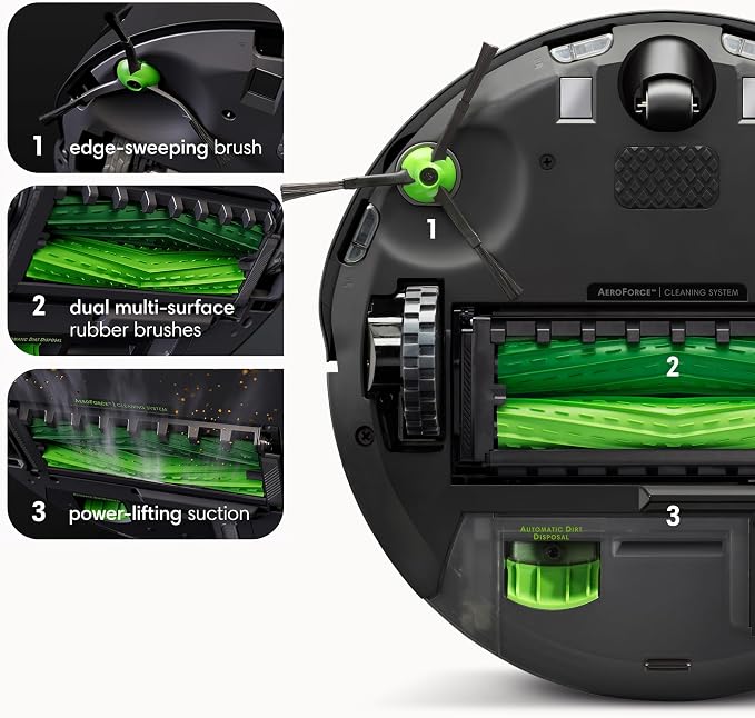 Roomba j9+ Self-Emptying Robot Vacuum – Powerful Suction, Identifies and Avoids Obstacles Like Waste, Self-Empties for 60