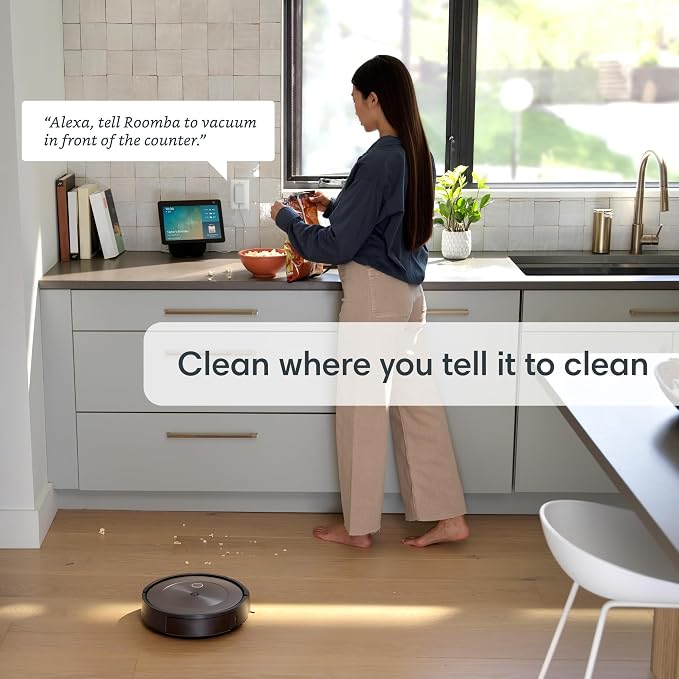 Roomba j9+ Self-Emptying Robot Vacuum – Powerful Suction, Identifies and Avoids Obstacles Like Waste, Self-Empties for 60