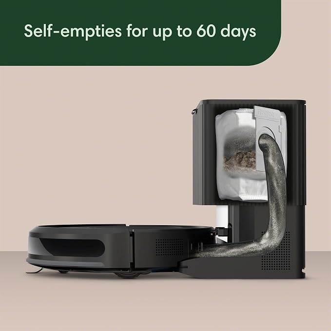Roomba Vacuum 2 Essential Robot with AutoEmpty Dock, 3 Suction Levels, Latest Floor Tracking Sensors, and Compact Design