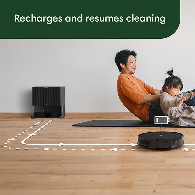 Roomba Vacuum 2 Essential Robot with AutoEmpty Dock, 3 Suction Levels, Latest Floor Tracking Sensors, and Compact Design