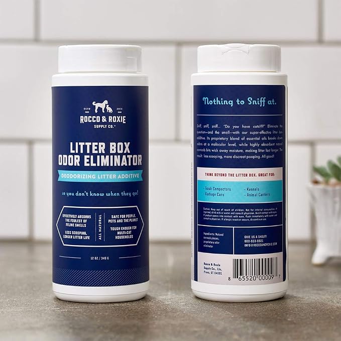 & Roxie Litter Box Odor Eliminator, Natural Urine Deodorizer, Cat Box Deodorizer, Smell Control, Odor Absorber, alternate