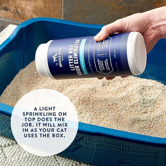 & Roxie Litter Box Odor Eliminator, Natural Urine Deodorizer, Cat Box Deodorizer, Smell Control, Odor Absorber, alternate
