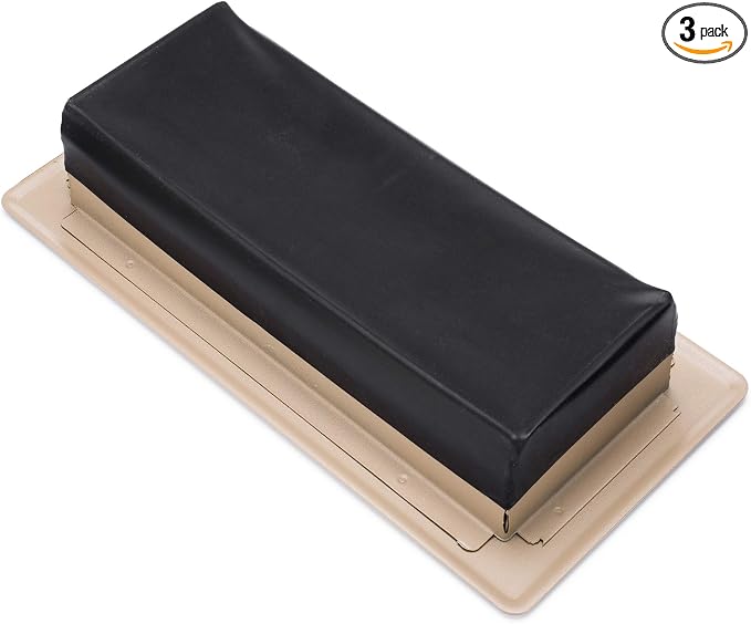 Rubber Vent Cover, 2 x 10 Inch, 3-Pack, DOES NOT include metal vent, Stops Airflow (additional sizes available), product