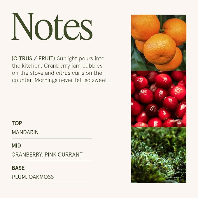 Ruby Berry Bliss Scented Candle | Mandarin, Cranberry & Plum | 19 oz Natural Soy Candle | Wooden Wick | 90-Hour Clean Burn |