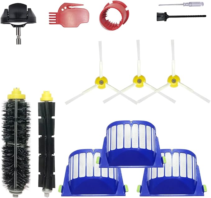 Rumba Replacement Parts for Roomba 610 620 650 675 677 692 671 694 691 Series Vacuum Cleaner Accessories Kit-Include 3