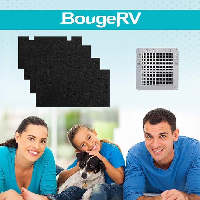 RV A/C Air Filters - 4 Pack, Replacement with Camper Air Conditioner Filters, 14" x 7.5" Compatible with Duo Therm