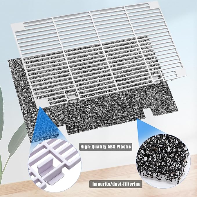 RV A/C Ducted Air Grille with Filters Duo-Therm Air Conditioner Grille Replacement for Dometic 3104928.019, alternate view 3